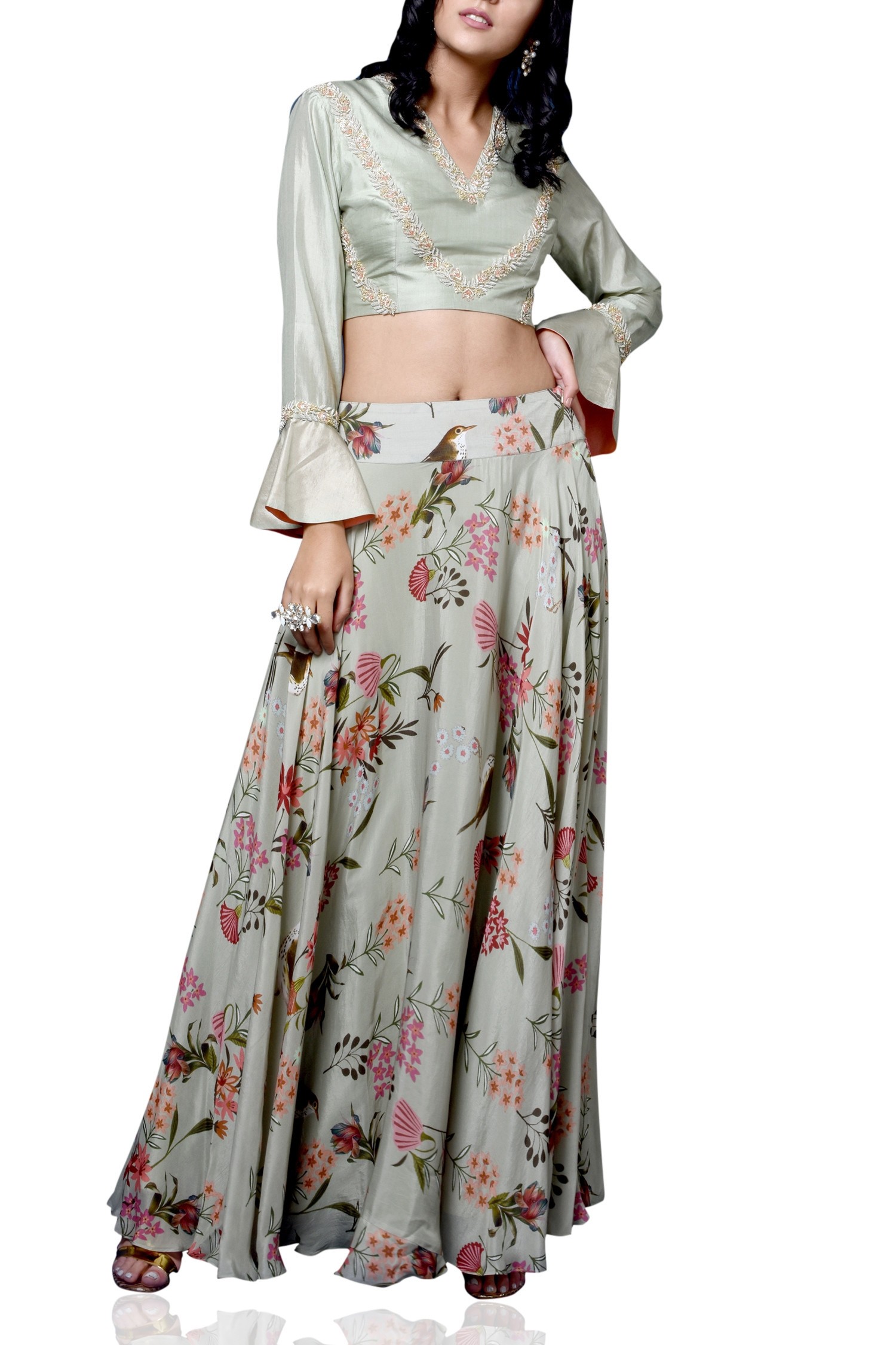 floral Maxi Skirt